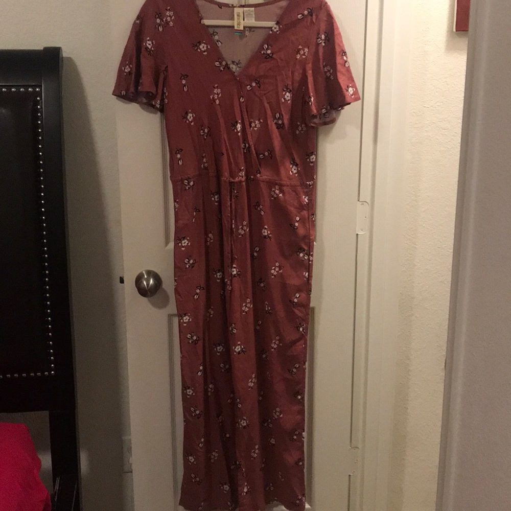 Fall Floral Jumpsuit